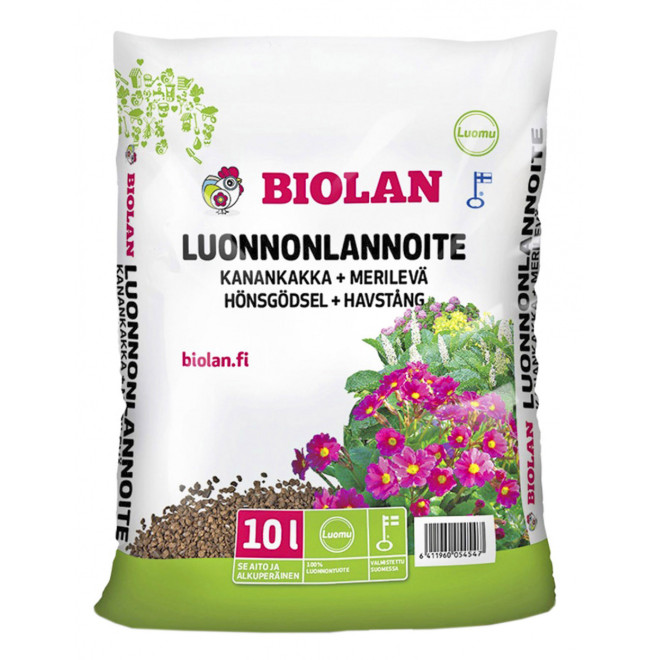 Luonnonlannoite BIOLAN 10 L kanankakka