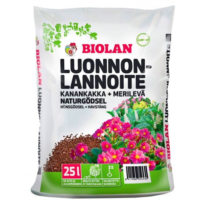 Luonnonlannoite BIOLAN 25 L kanankakka