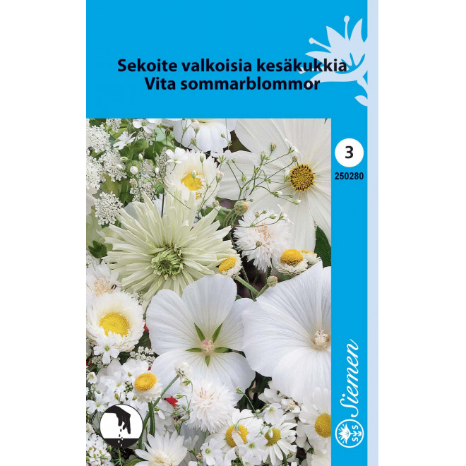 KESÄKUKKASEOS valkoinen